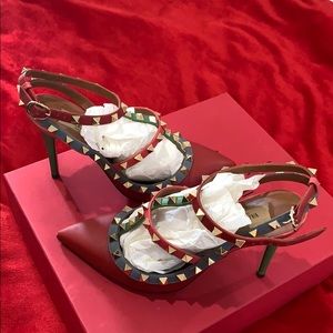 Valentino t strap stud pump